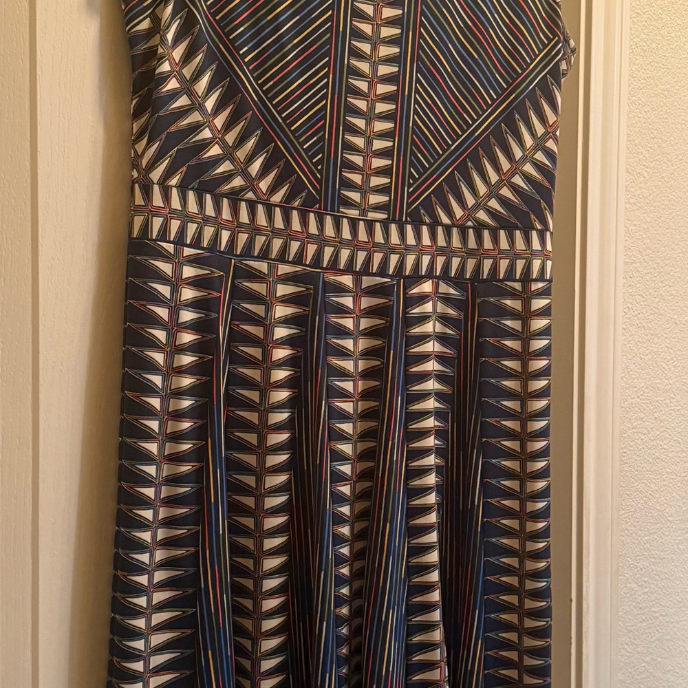 Bcbgmaxazria Multicolor Geometric Pattern Dress - image 3